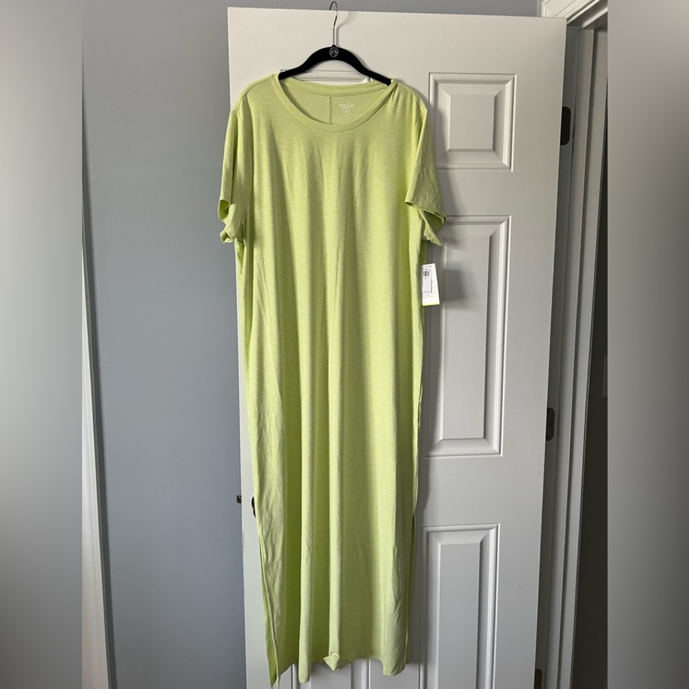 Neon yellow Old Navy stretch maxi / coverup